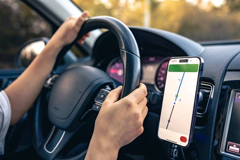 Smartphone App im Auto