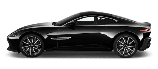 aston martin vantage seitenansicht in schwarz aston martin vantage seitenansicht in schwarz