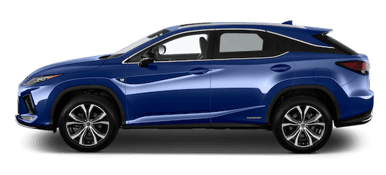 lexus rx seitenansicht in blau lexus rx seitenansicht in blau