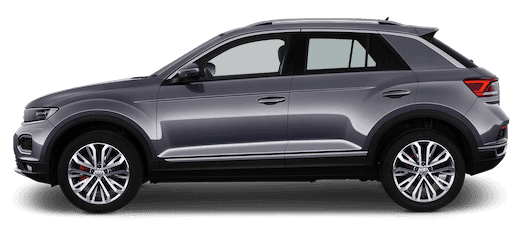 vw t-roc seitenansicht