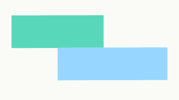 green and blue rectangles