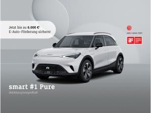 smart #1 Pure MY27❗️inkl. 6.000€ E-Prämie Anzahlung¹⚡(LED, 18" LM, Android Auto/Carplay, uvm.)