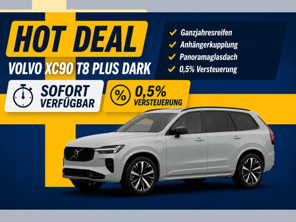 Volvo XC90 T8 PHEV AWD Plus Dark *Allwetter+AHK+HUD+PANO+sofort verfügbar*🔵🟡