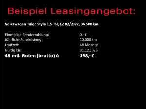 Volkswagen Taigo Style 1.5 TSI DSG / Pano, IQ.Drive, Matrix