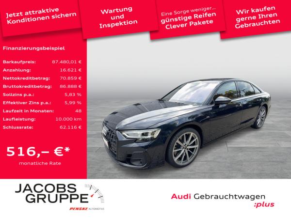 Audi A8 60TFSI S line Black/Exclusive/187UPE/Vollleder/Digi Matrix/HuD/360°
