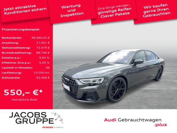 Audi A8 60TFSI S line Black+/Exclusive/187UPE/Vollleder/Digi Matrix/HuD/360