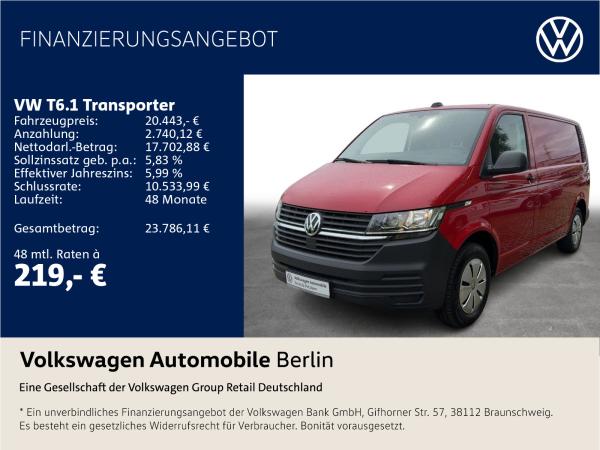 Volkswagen T6.1 Transporter Kasten 2.0 TDI Navi SHZ PDC
