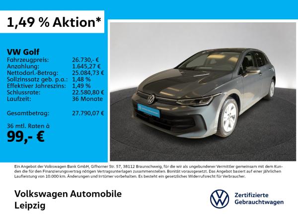 Volkswagen Golf VIII 1.5 eTSI Life *HuD*AHK*ACC*Navi*PDC