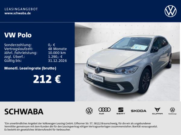 Volkswagen Polo Life 1,0 l TSI 7-Gang -Doppelkupplungsgetriebe DSG