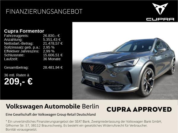Cupra Formentor VZ 2.0 TSI DSG 4Drive Navi LED SHZ