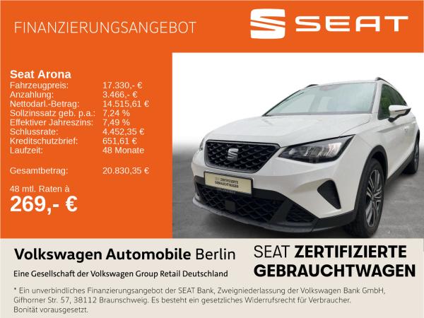 Seat Arona 1.0 TSI Style Climatronic LED GRA PDC SHZ