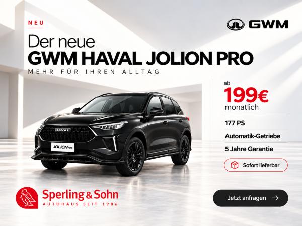 GWM Jolion Pro PREMIUM ✔️❗ Schiebedach - Apple CarPlay & Android Auto - Automatik-Getriebe ✔️❗