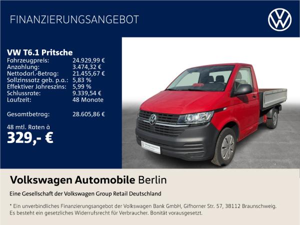 Volkswagen T6.1 Pritsche 2.0 TDI Eka KR AHZV Allwetter ZV