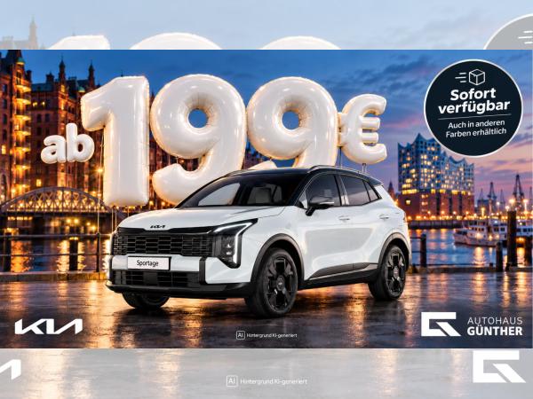 Kia Sportage Automatik Black Edition *sofort verfügbar* Carraraweiß / Dach Schwarz | Gewerbe