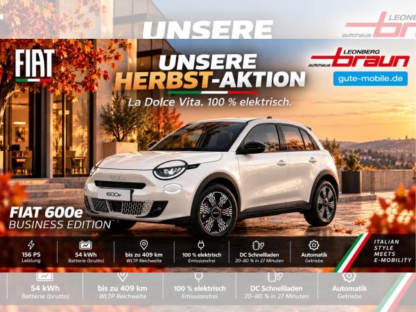 Fiat 600e Business Edition "Herbst-Special" inkl. 17" LM mit Allwetterbereifung
