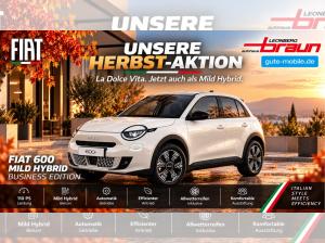Fiat 600 Business Edition Mild Hybrid "Herbst-Special" inkl. 17" LM mit Allwetterber.