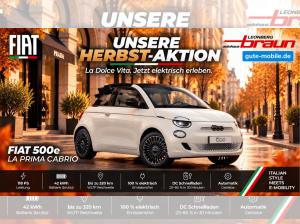 Fiat 500e Cabrio La Prima 42 kWh - "Herbst-Special"