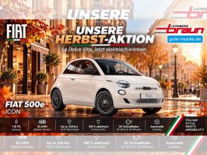 Fiat 500e Icon 42 KWh -  inkl. Komfort-Paket "Herbst-Special"