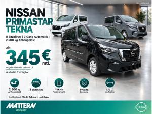 Nissan Primastar NISSAN Primastar TEKNA | 170 PS | 9-G-Automatik | 8-Sitze| Navi+Rückfahrkamera | Sitzheizung | 345 €